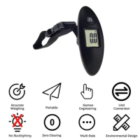 Portable Luggage Suitcase Mini LCD Hook Bag Travel Scale Weighting Fish 40kg/100g Handled Digital Electronic Hanging