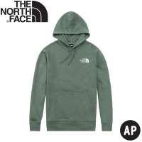 【The North Face】男 保暖長袖連帽T恤 AP《綠》5AZF/大學T/帽T(悠遊山水)