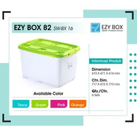 SKY - Ezy Box Container Box Plastik 75 Liter 82 Liter Tempat Penyimpanan Kontainer JUMBO BESAR ezy 8