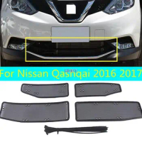 Car Grill Insect Net Insect Screening Mesh Protection Cover Trim Accessories For Nissan Qashqai 2016 2017 Car Style Accessories