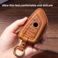 Leather Car Key Case Cover For BMW F20 G20 X1 X6 X7 5 7 Series G12 G11 G30 G32 G31 i8 I12 I15 G01 X3 G02 X4 G05 X5 G07