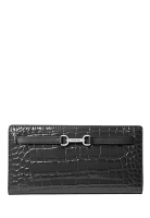 Michael Kors Carson Large Crocodile Embossed Wallet