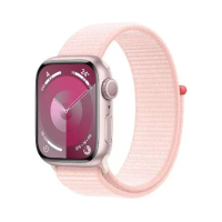 Apple Watch S9 GPS 45mm 粉紅色鋁金屬錶殼/淡粉色運動型錶環 *MR9J3TA