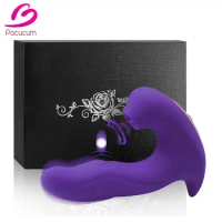 Clitoral Sucking Vibrator G Spot Flapping Dildo Vibrators For Women Rechargeable Nipples Clitoris Stimulator Clit Sucker