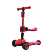 Scooter Children Girl Pedal Sit and Ride Sliding Three-in-one Kids Foldable Swing Childre Scooters