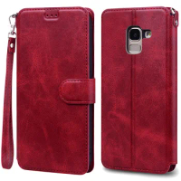 For Samsung Galaxy J6 2018 Case Wallet Leather Flip Case For Samsung J6 Plus 2018 J6+ J 6 Plus J600F J610F Cover Coque Fundas