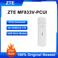 ZTE MF833V 4G LTE Wireless Router USB Dongle 150Mbps Mobile Broadband Sim Card Wireless WiFi Adapter Modem Pocket Hotspot