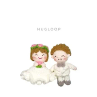 HUGLOOP - Boneka Rajut Pengantin Couple / Crochet Bride & Groom Amigurumi / Handmade Wedding Doll Se