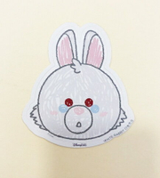 【震撼精品百貨】愛麗絲夢遊仙境 Alice Q版貼紙--2入-白兔 震撼日式精品百貨