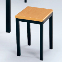 【ONE 生活】斯特單人板凳(木紋色板面鐵腳椅)