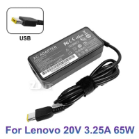 20V 3.25A 65W USB AC Power Adapter Laptop Charger For Lenovo Thinkpad X240 X270 X260 G400 T440S E440 E450 E550 E560 E431 G50-70