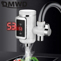 DMWD Kitchen Electric Water Heater Tap Instant Hot Water Faucet Heater Cold Heating Faucet Tankless Instantaneous Water Heater