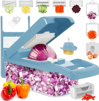 Vegetable Chopper Onion Chopper Mandolin SlicerPro 10 in 1professional food Choppermultifunctional V