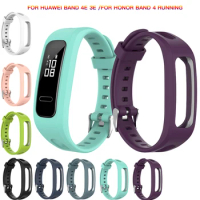 Soft Adjustable Silicone Replacement Wrist Strap For Huawei Band 4e 3e Sport Bracelet For Honor Band 4 Running Version Wristband
