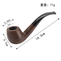 Multi Style Handmade Wood Smoking pipe 9mm filter Tobacco Pipe smoke Portable Pipes