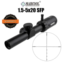 Marcool 1.5-5X20 SFP Riflescope for Hunting Tactical Optics Sight Scope for Airsoft Fits for .223 .308