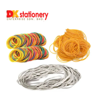 Daily Wellness Durable Rubber Bands l Rubber Bands| Color / White / Brown| Strong & Stretchable Elas