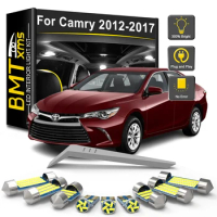 BMTxms 14Pcs Canbus LED Interior Light Bulb Kit For Toyota Camry XV50 2012 2013 2014 2015 2016 2017 Car Reading Dome Indoor Lamp