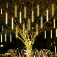 Courtyard Street LED Meteor Shower Tree Light Christmas Decoration Colorful Light Outdoor Waterproof