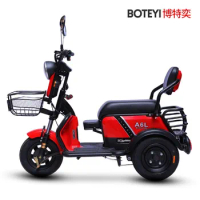3 Wheel Electric Scooter Elderly Leisure Lead-acid Battery 60V 800W 20AH Three-seater Baby Seat Electric Citycoco