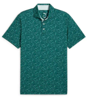 【PUMA GOLF】Mattr蜜桃攤短袖Polo衫(男)-綠,XL