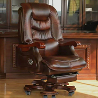 Tariff war adjusting inventory Director Chair Executive Chair Office Solid Wood High Back Adjust Lea