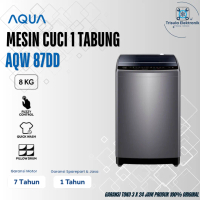 Aqua Mesin Cuci AQW88 DD / AQW 88 DD, 1 Tabung 8Kg Top Load Mode Hijab, Fuzzy Logic Japan