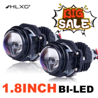 1.8/2.0 inch Bi-led Projector Lens Blue Mini Retrofit H4 H7 HB3 HB4 LED angel eyes Car Lights Lenses For Headlights Universal 2X