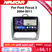 NAVICAR 60% off Android10 Car Radio For Ford Focus 2 2004-2011 GPS Navigation Stereo Receiver Car Multimedia Player 2Din IGO