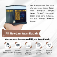 Jam Azan Kabah | Jam Digital dengan Desain Kabah