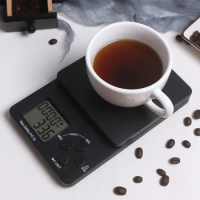 Coffee Scale with Timer 0.1g High Kitchen Scale Drip Espresso Scale 6.6lbs/3kg Drip Espresso Coffee Scale