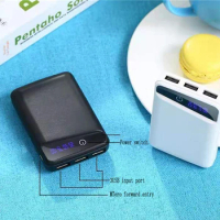 3 *18650 Battery Charger Cover Power Bank Case Cute DIY Box 3 USB Ports Powerbank Case 3 colors Power Bank Cover Kit