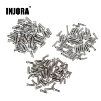 INJORA Steel Scale M2 M2.5 M3 Beadlock Ring Screws 1.9 2.2 Wheel Rims for 1/10 RC Crawler Car TRX4 TRX6 Axial SCX10 AXI03007