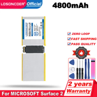 LOSONCOER Top Brand 100% New 4800mAh P21G2B Laptop Battery for Surface RT 2 II RT2 Tablet MH29581 2ICP3/97/106