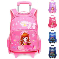 wheeled backpack for school bag with wheels kids School trolley bags for Children School Rolling backpack Bags Children Mochilas