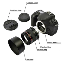 85mm F1.8 Camera Lens for Canon F1.8 Large Aperture Fixed Focus Portrait Macro Pure Manual Focus SLR Camera Lens