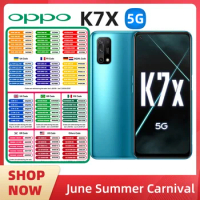 Oppo K7x 5g SmartPhone CPU Dimensity 720 6.5inch LCD 90hz Screen 48MP Camera 5000mAh 30W Charge Android Original Used Phone