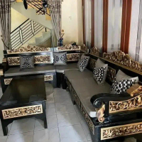 Sudut bagong hitam Emas lengkap dengan busa dan bantal