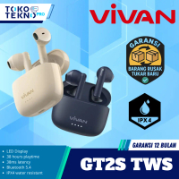 Vivan Infinity GT2S / GT-2S Earphone Bluetooth 5.4 TWS ENC Super Bass LED Digital