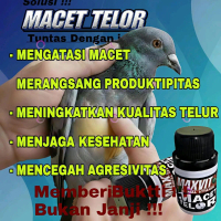 Jamu Macet Telor Merpati MAXVIT 100 PIL atasi tuntas merpati macet Nelur paling ampuh vitamin suplem