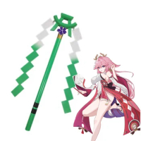 Yae Miko Kami Kagura's Verity Game Genshin Impact Yae Miko Cosplay Props Weapon 55cm Halloween Party