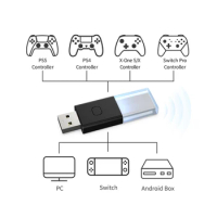 Wireless Adapter USB Receiver for Switch PS5 Xbox One S/X Console Bluetooth-compatible 5.0 Wireless Controller Dongle Adapter