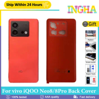 Original Back Battery Cover For vivo iQOO Neo8 Back Cover Rear Door Panel Housing For vivo iQOO Neo8 Pro Replacement Parts