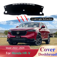 Dashboard Cover Board Mat Carpet for Honda HR-V HRV Vezel RV 2022 2023 2024 Anti-Slip Sunshade Pad Cushion Sticker Accessories