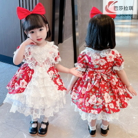 女童洛麗塔夏裝公主裙洋氣蘿莉塔裙子夏季兒童lolita連衣裙中大童