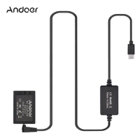 Andoer PD USB Type-C Cable to DR-E12 Dummy Battery DC Coupler LP-E12 for Canon EOS M2 M10 M50 M100 M200 Cameras