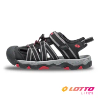 【LOTTO】童鞋 輕量護趾涼鞋(黑-LT1AKS3320)
