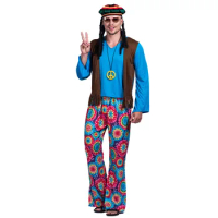 Hippie Clothing Men Fashion Disco Party Costumes For Men 70 S Disco Costume Men Halloween Costume