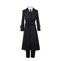 Unisex Anime Cos Dazai Osamu Cosplay Costumes Outfit Halloween Party Sets Suits Student Uniform
