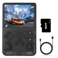 GAMINJA R36 Portable game console built-in 15000+ games 3.5-inch IPS screen 64GB Linux game console-
